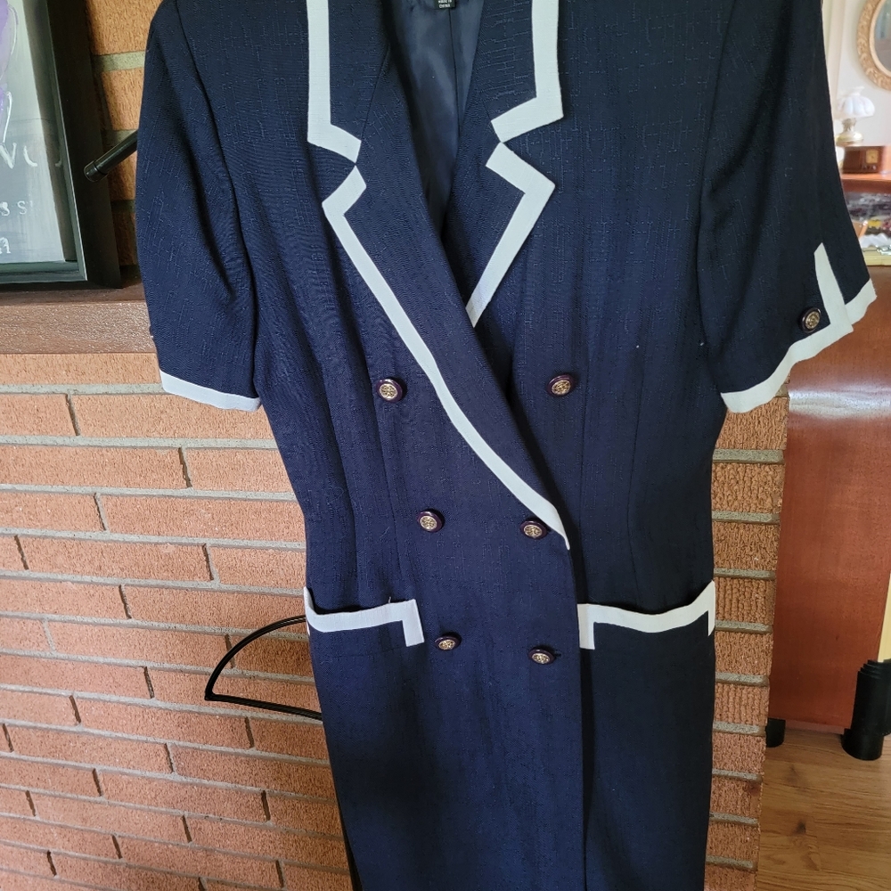Vintage Jacqueline Ferrar coat dress 90's